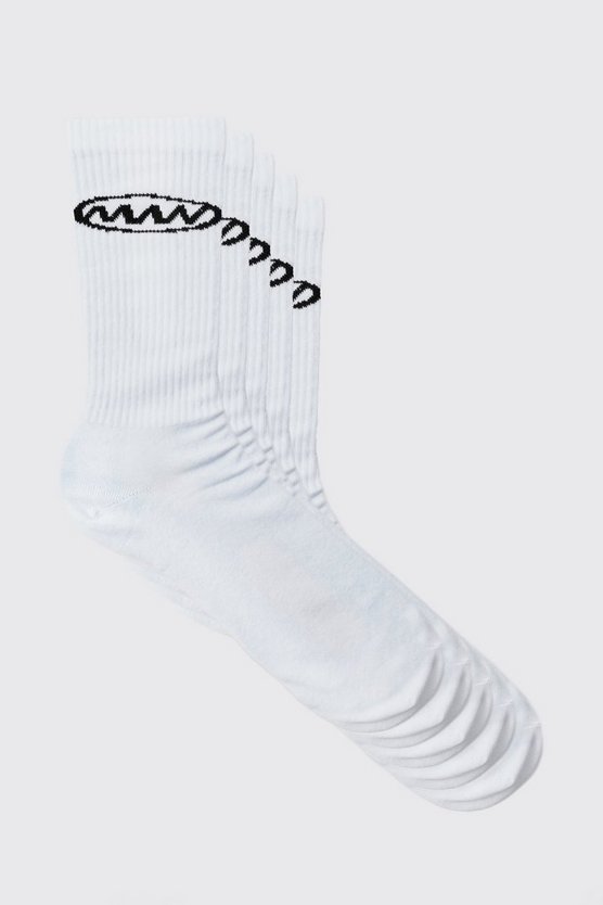 5er-Pack Sport-Socken mit Man-Logo