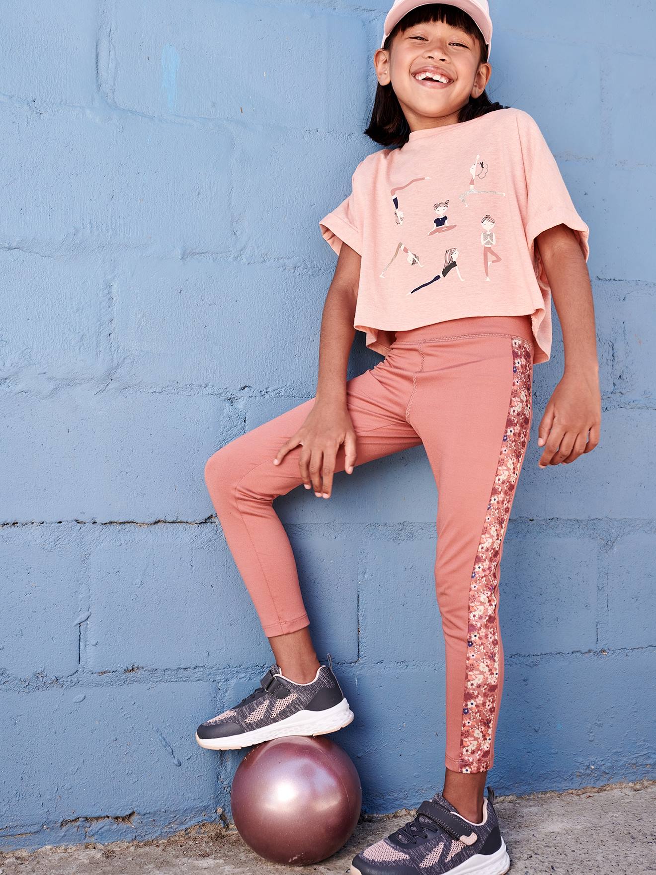 Vertbaudet Mädchen Sportleggings - ziegel