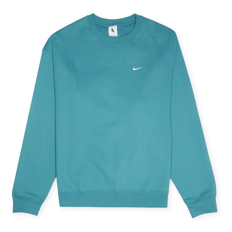 NIKE Solo Swoosh Fleece Crew noise aqua/white