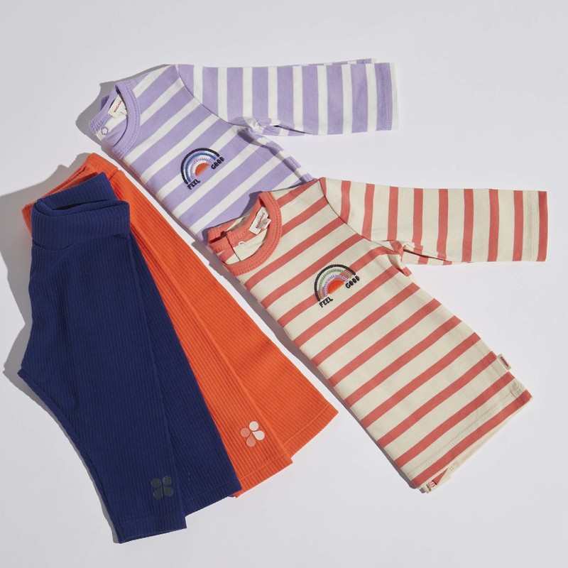 Leggings bébé côtelé orange Catimini