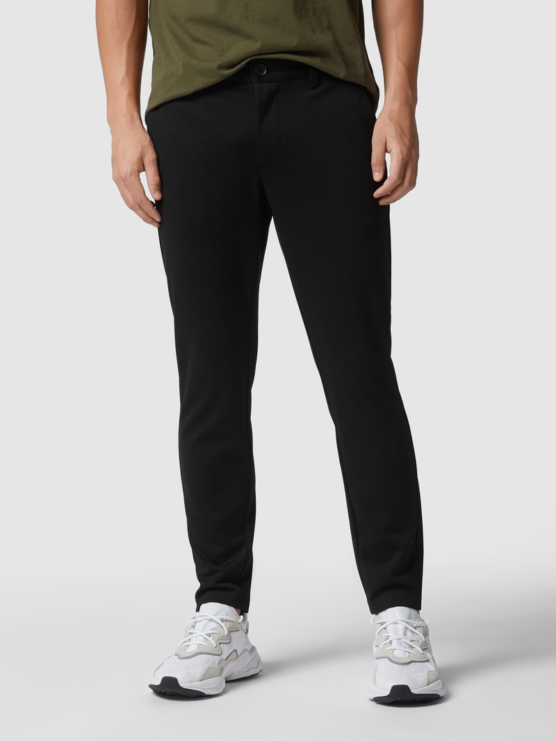 Chino mit Stretch-Anteil in schwarz