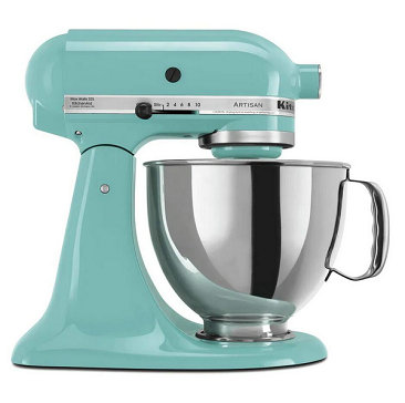 Artisan 5 Qt. 10-Speed Tilt-Head Aqua Sky Stand Mixer