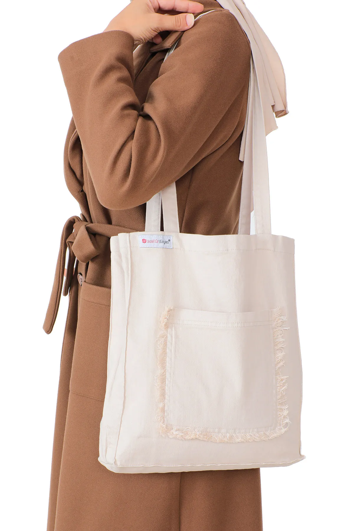 Tesettür Dünyası  Umhängetasche mit Taschen TSD230819 Beige