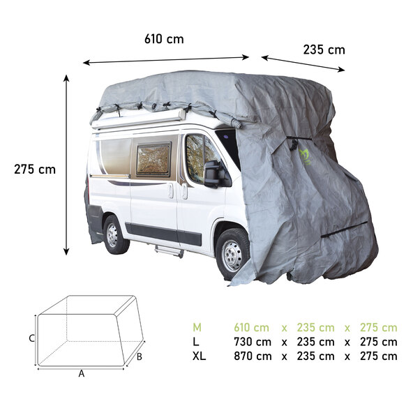 Wohnmobil Schutzhülle M, 610 x 235 x 275 cm