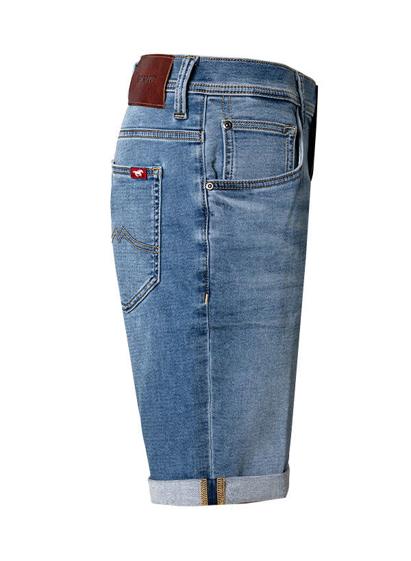MUSTANG, Jeansshorts, Baumwoll-Stretch, jeansblau