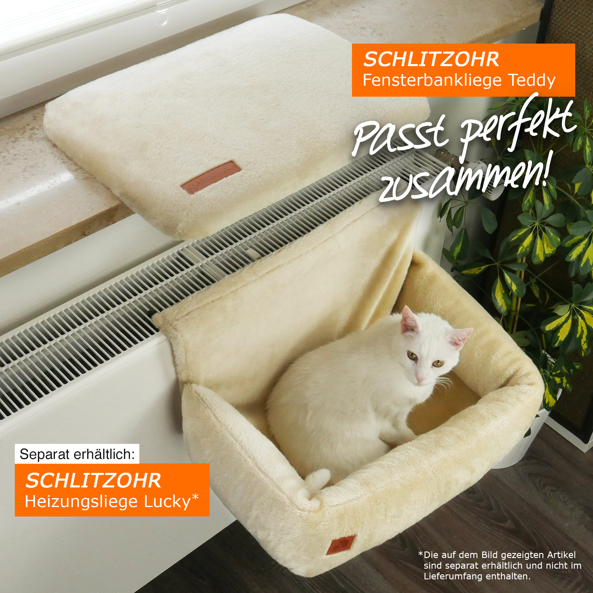 Schlitzohr Hundebetten Schlitzohr Fensterbankliege Teddy stabil