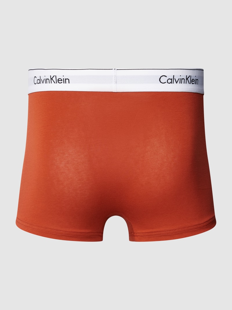 Trunks mit elastischem Logo-Bund im 3er-Pack in koralle
