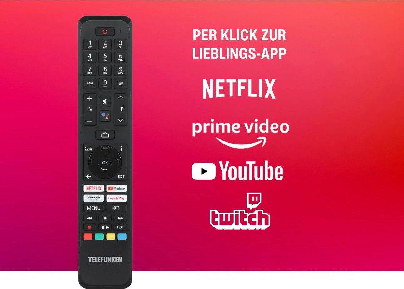 Telefunken D43Q701X2CW QLED-Fernseher (108 cm/43 Zoll, 4K Ultra HD, Android TV, Smart-TV)