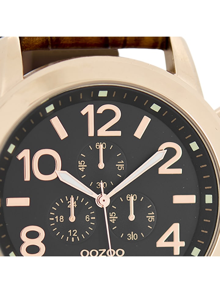 Oozoo Analog-Armbanduhr Oozoo Timepieces braun extra groß (ca. 46mm) günstig kaufen onesize