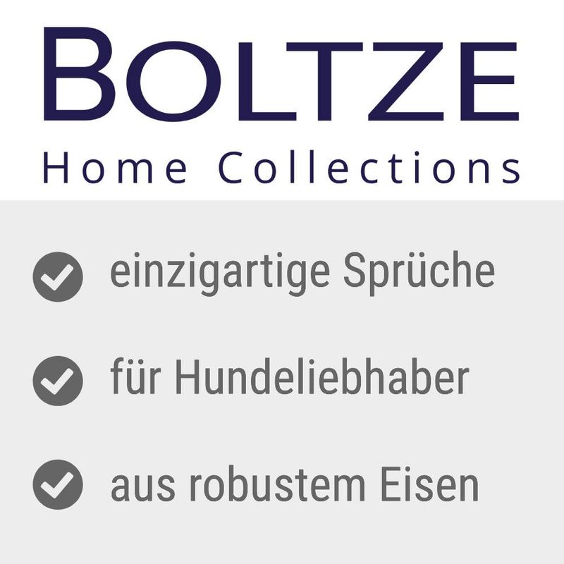 Boltze Spruch-Schild Hund zu TOP-Preisen