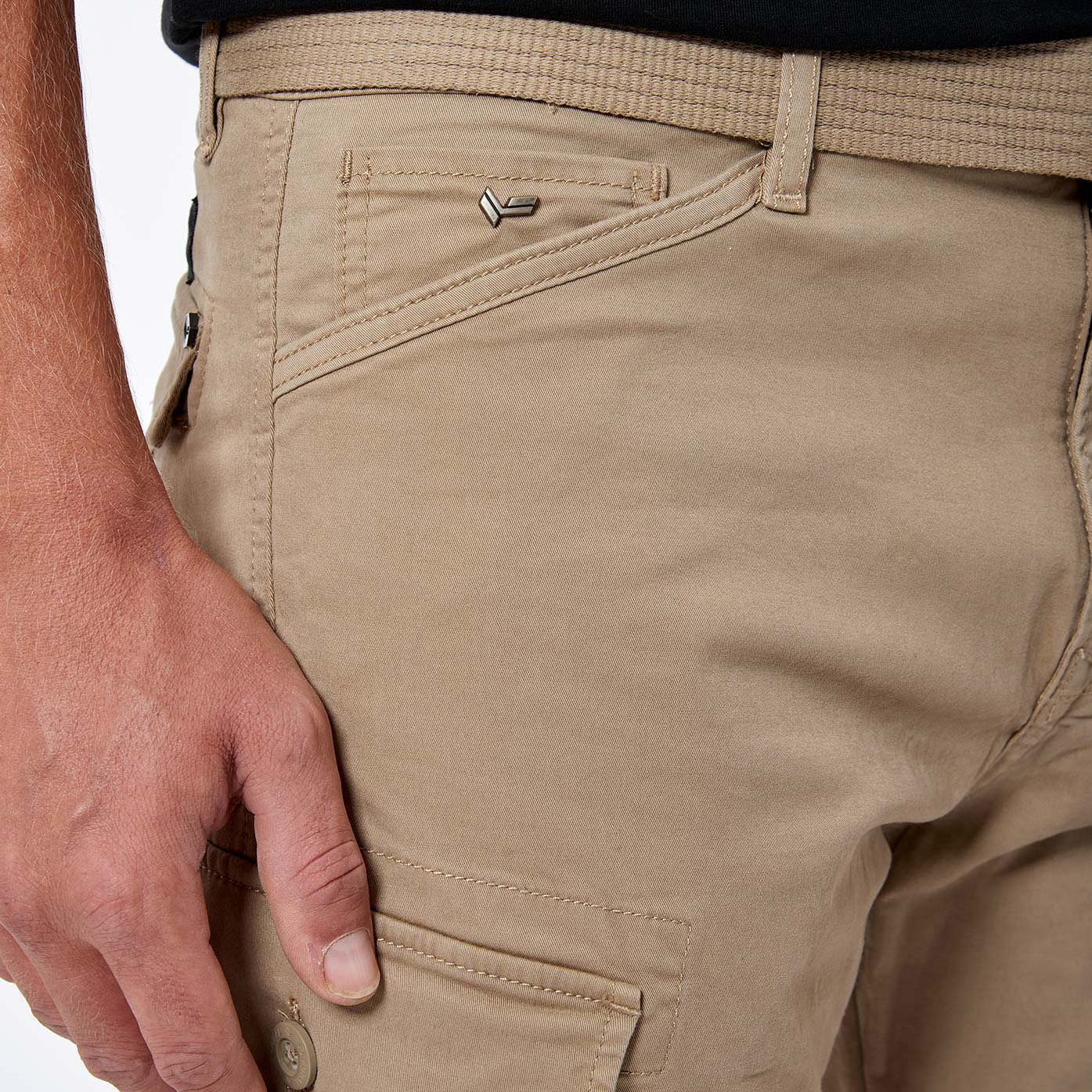 KALI   Jean beige slim Homme