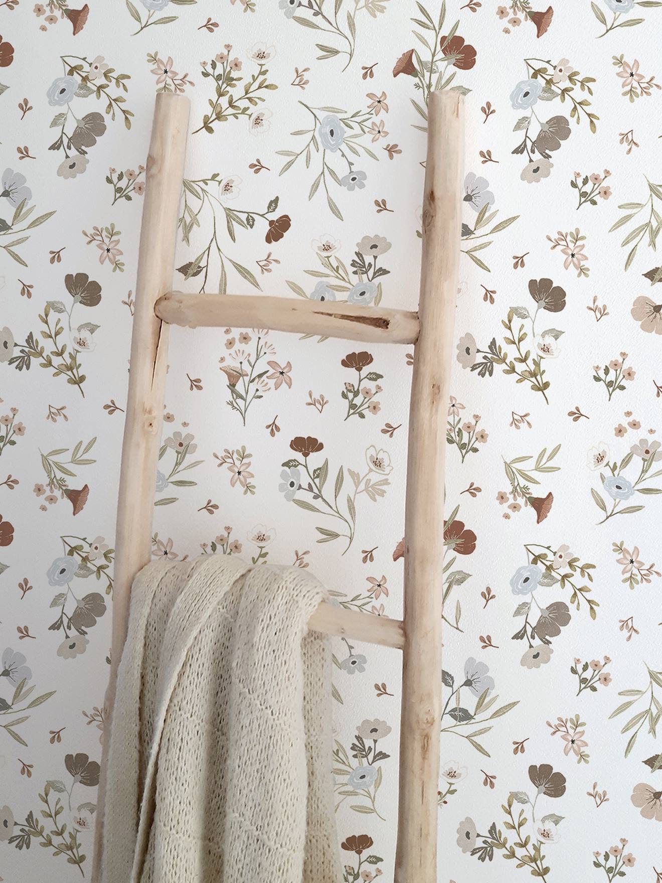 Papier peint Fleuri Vintage Lilydale LILIPINSO olive