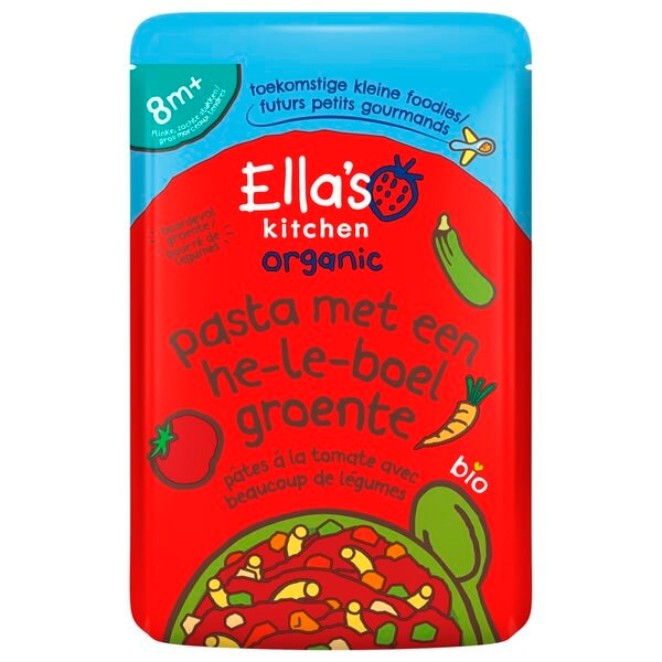 Ella's Kitchen Bio 8M Bio cestoviny so zeleninou 190 g
