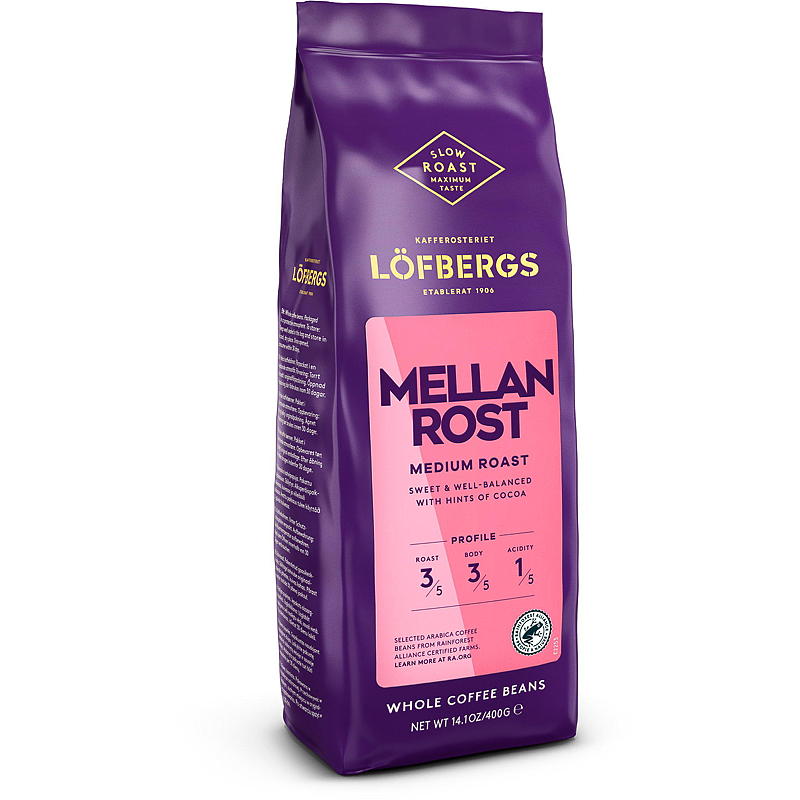 Löfbergs Kaffebønner 400 g Mellanrost Löfbergs