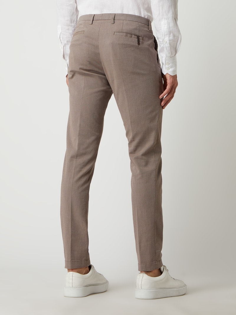 Slim Fit Stoffhose mit Stretch-Anteil Modell 'CiBrody' in hellbraun