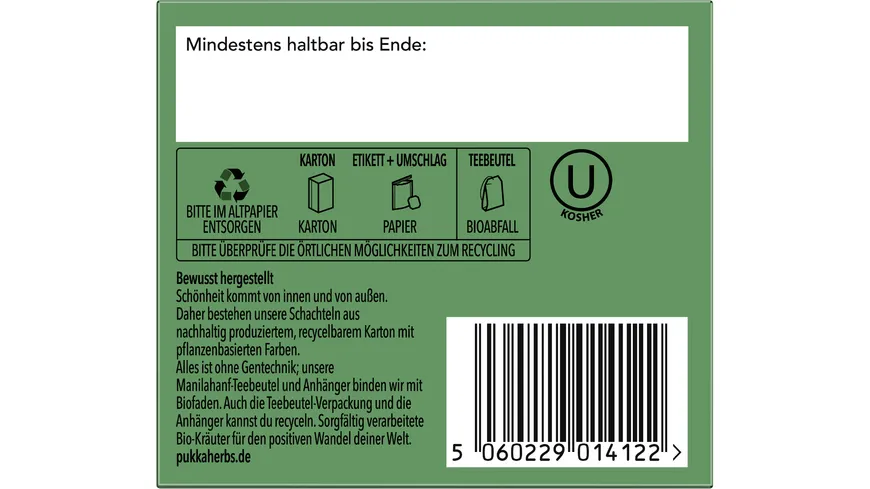 Pukka BIO Tee Drei Minze 20 Beutel 32 g