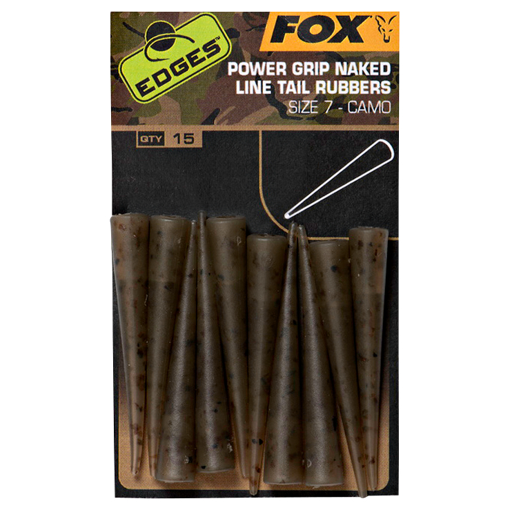 Fox Carp Edges™ Camo Power Grip Naked Tail Rubbers