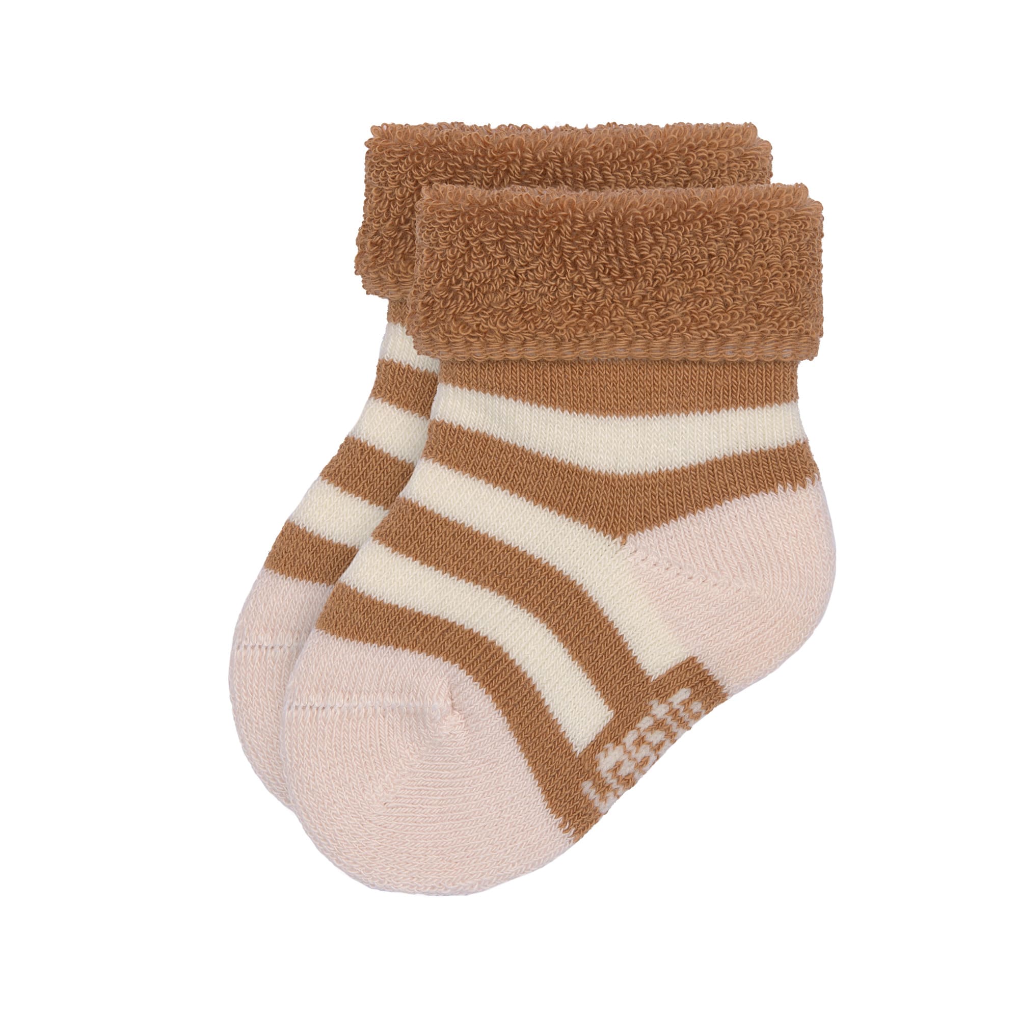 Frottee Socken Kinder (3er Set),  Rosa Karamell