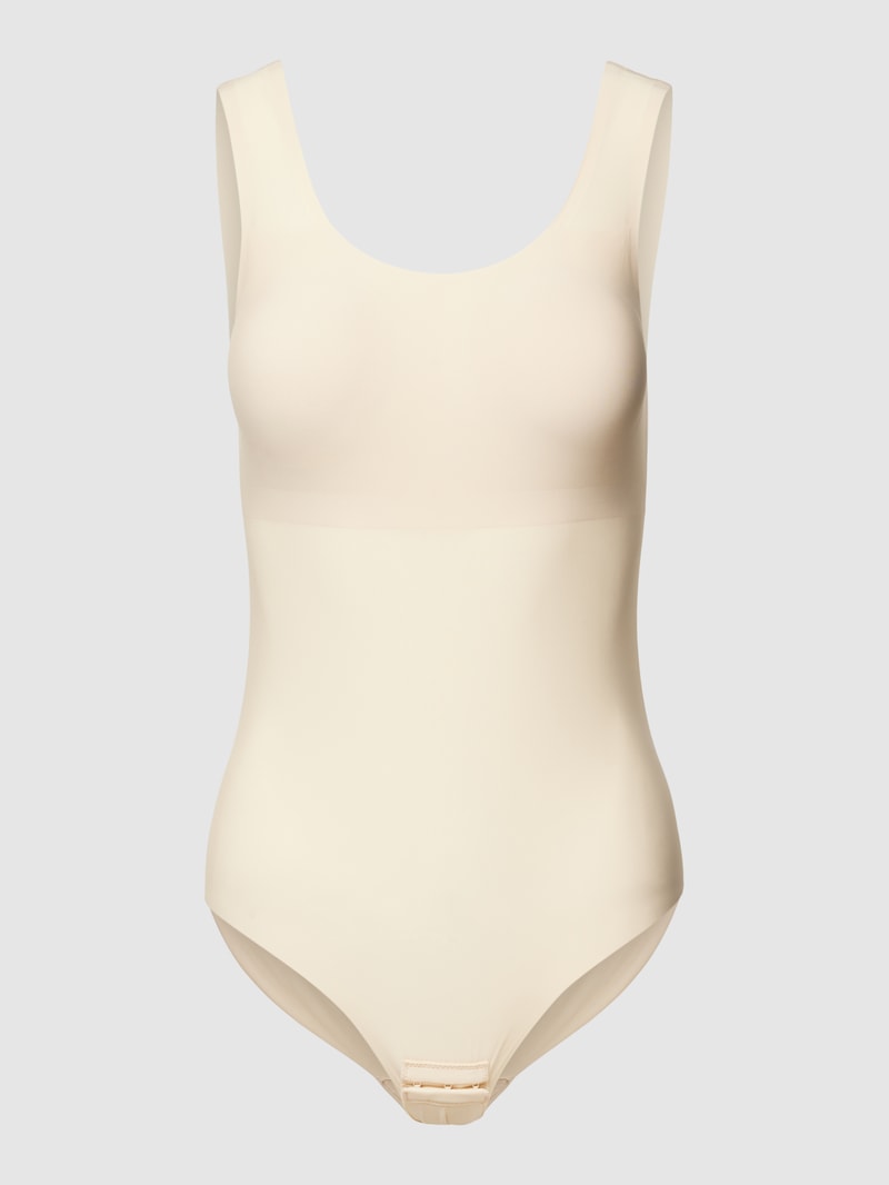 Body mit Shape-Funktion und Hakenverschluss in beige