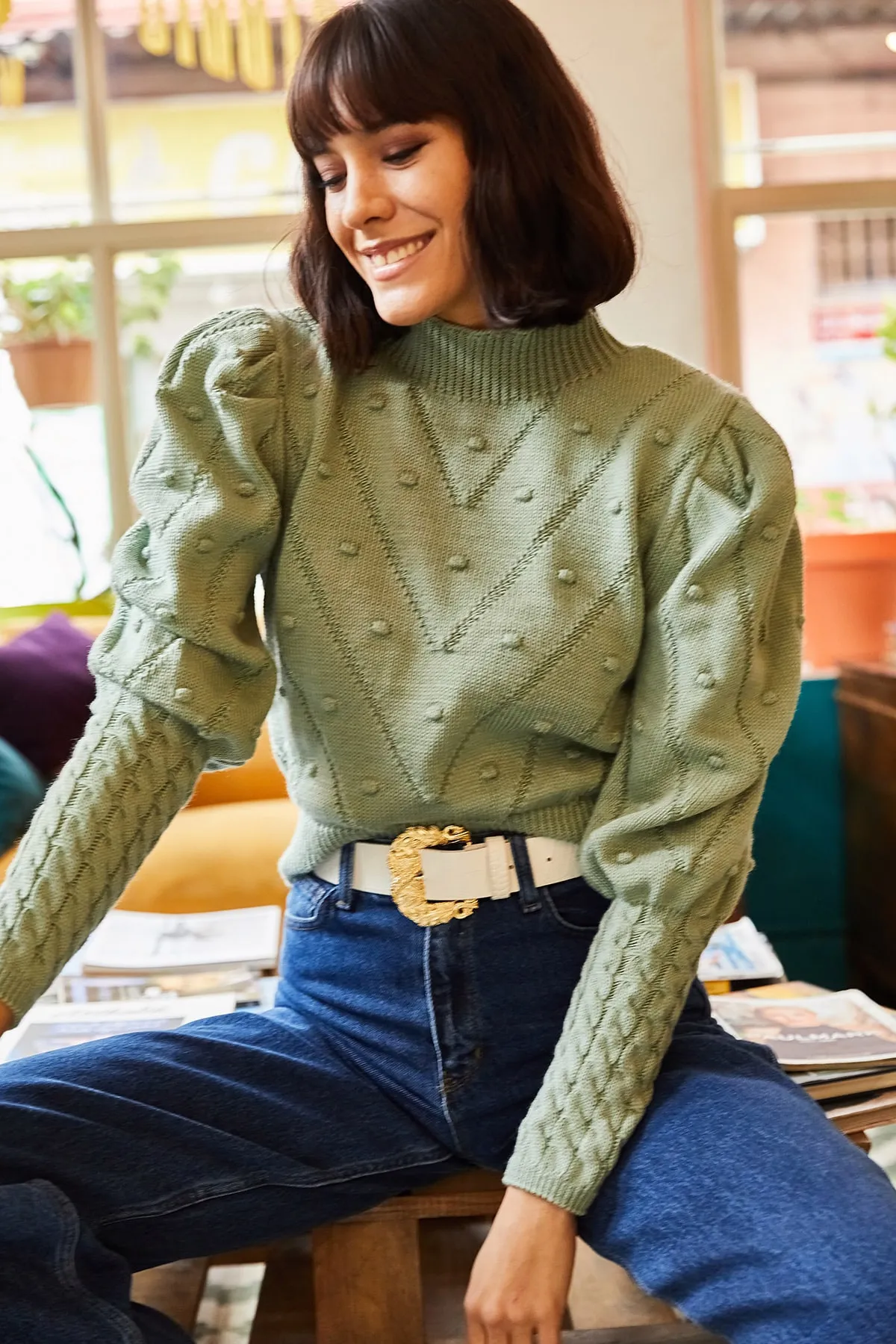 Olalook  Pullover - Grün - Regular Fit