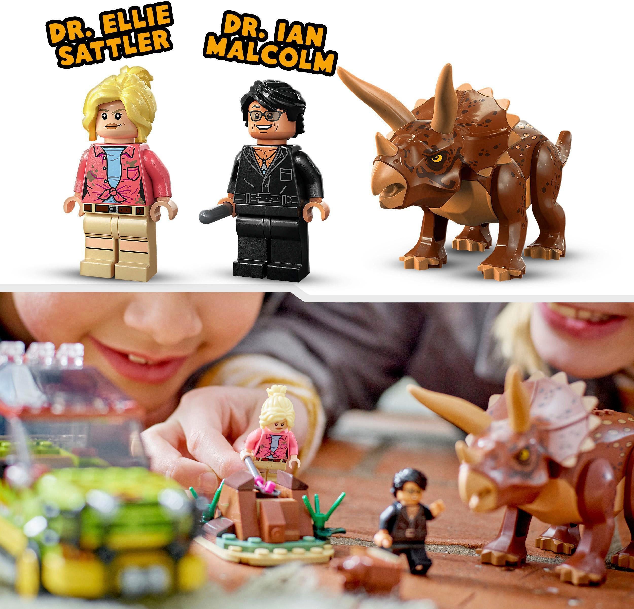 LEGO® Konstruktionsspielsteine Triceratops-Forschung (76959), LEGO® Jurassic Park, (281 St), Made in Europe