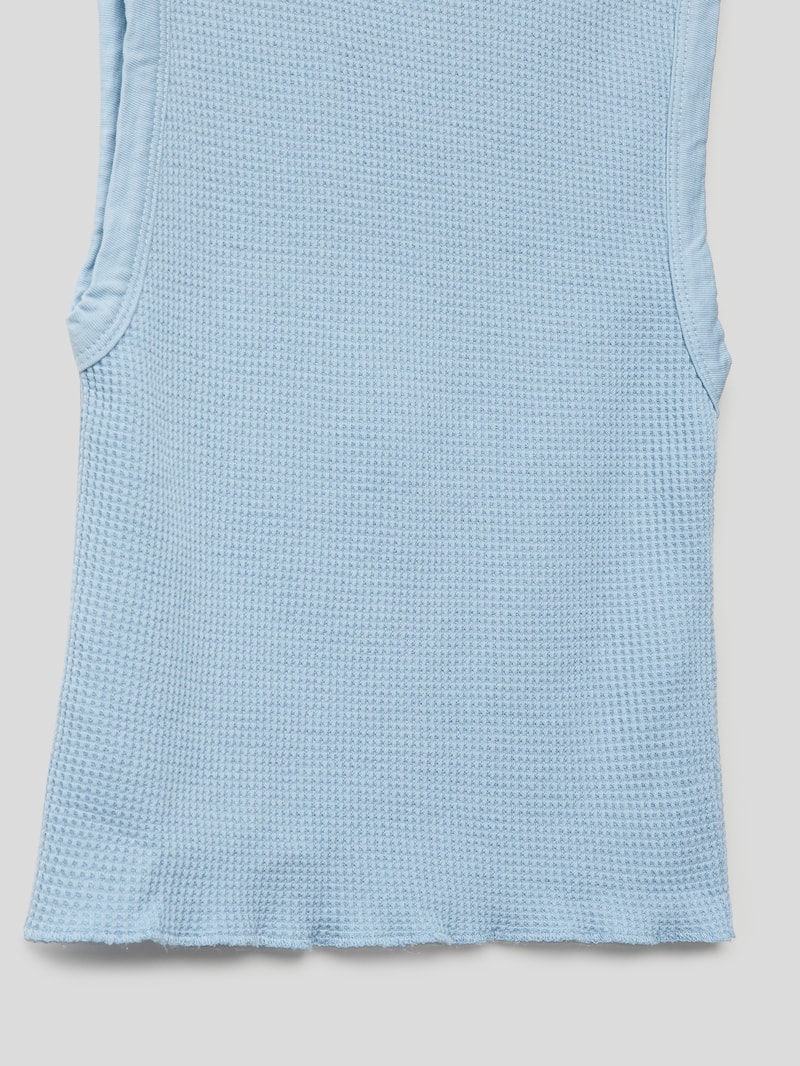 Tanktop mit Strukturmuster in bleu