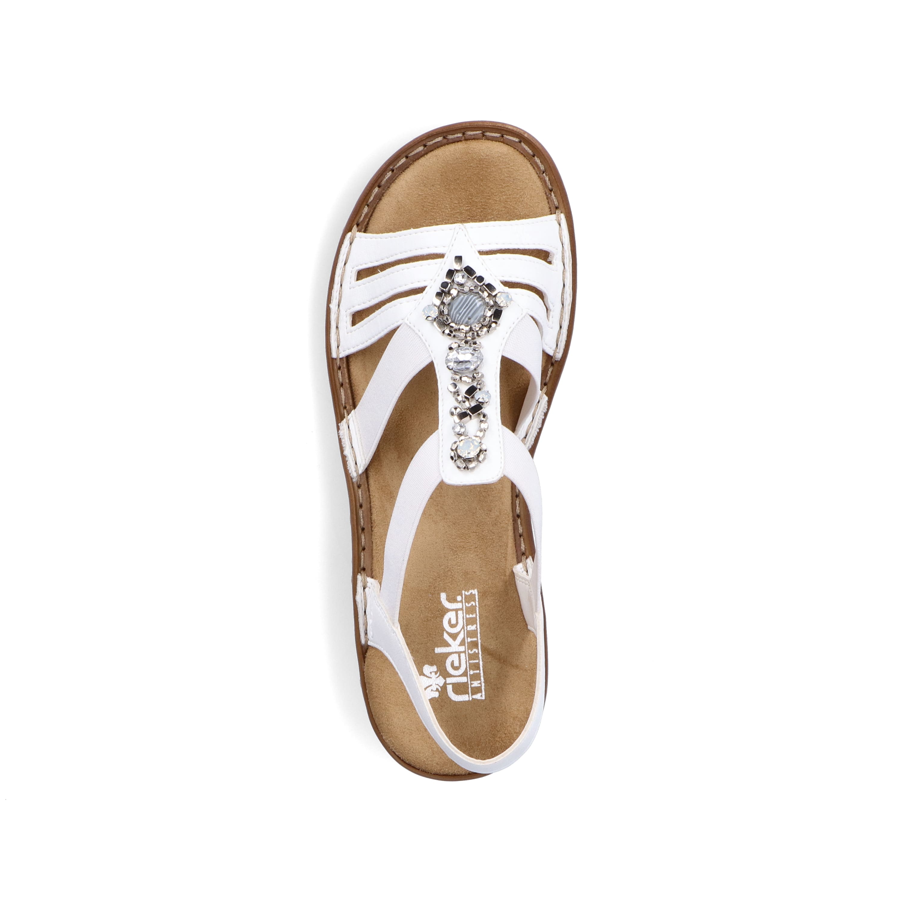 Rieker Damen Riemchensandalen lilienweiß