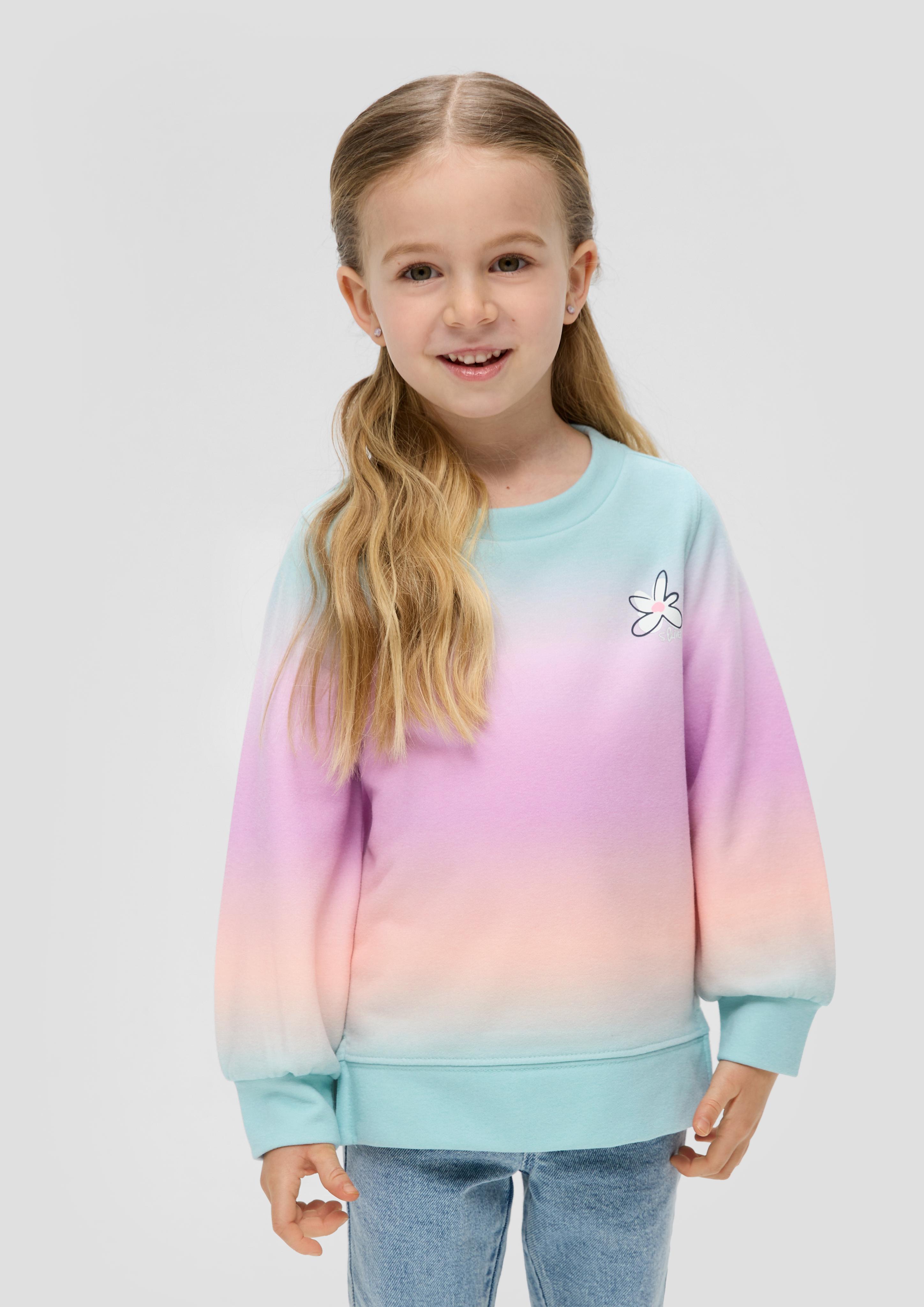 Sweatshirt im Farbverlauf mit Frontprint  2145699-44D4