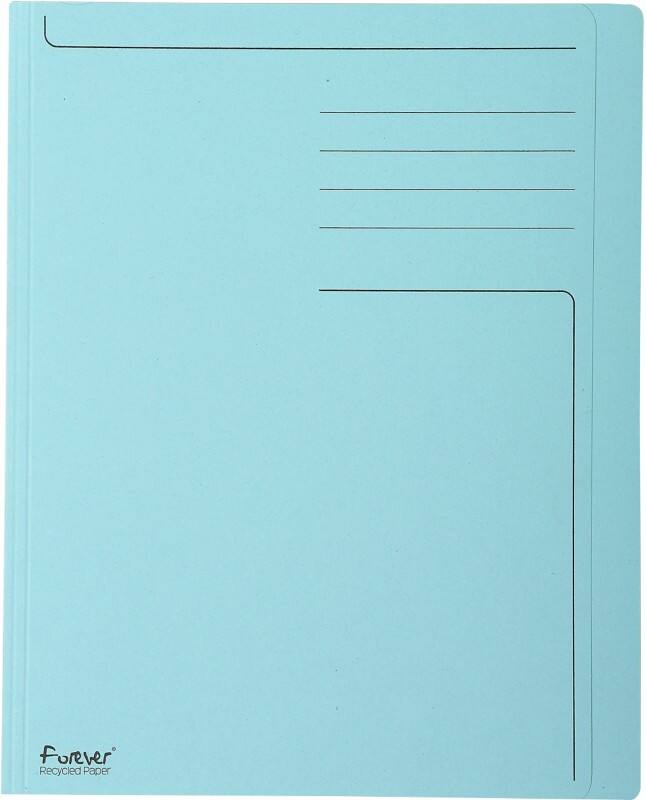 Exacompta Forever Aktendeckel DIN A4 Blau Manila Recycelt 100% 280 g/m² 100 Stück