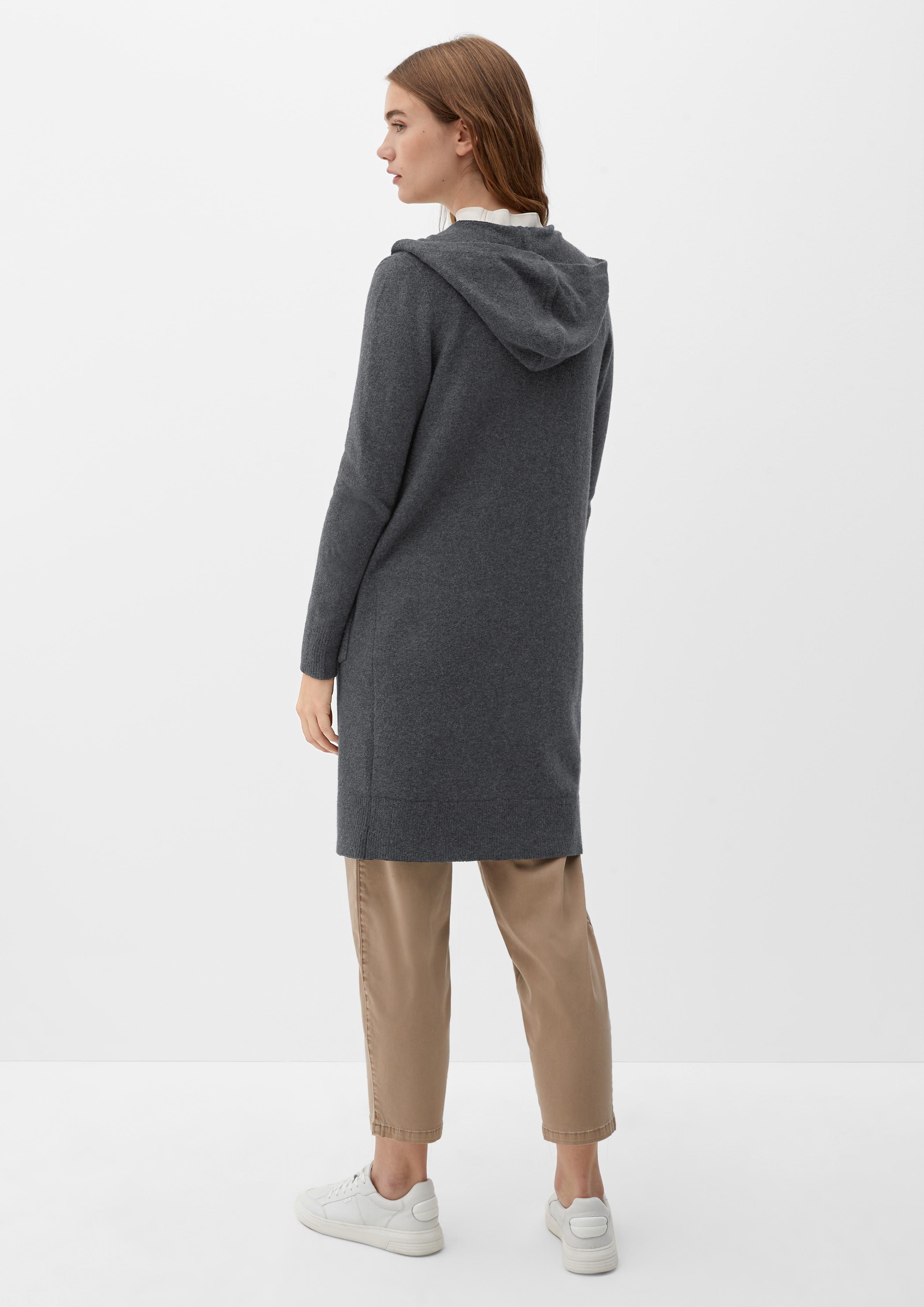 Long-Cardigan mit Kapuze  2118908-9898