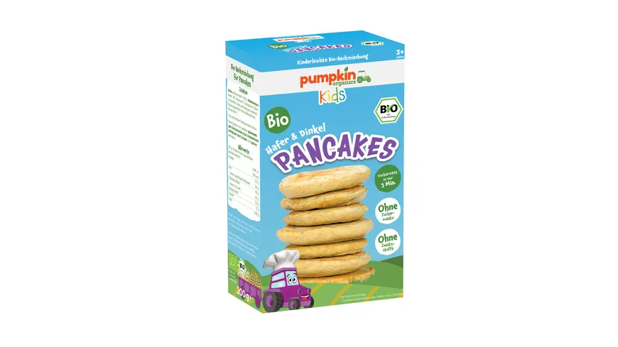 pumpkin organics Bio Hafer & Dinkel Pancakes Backmischung 200 g