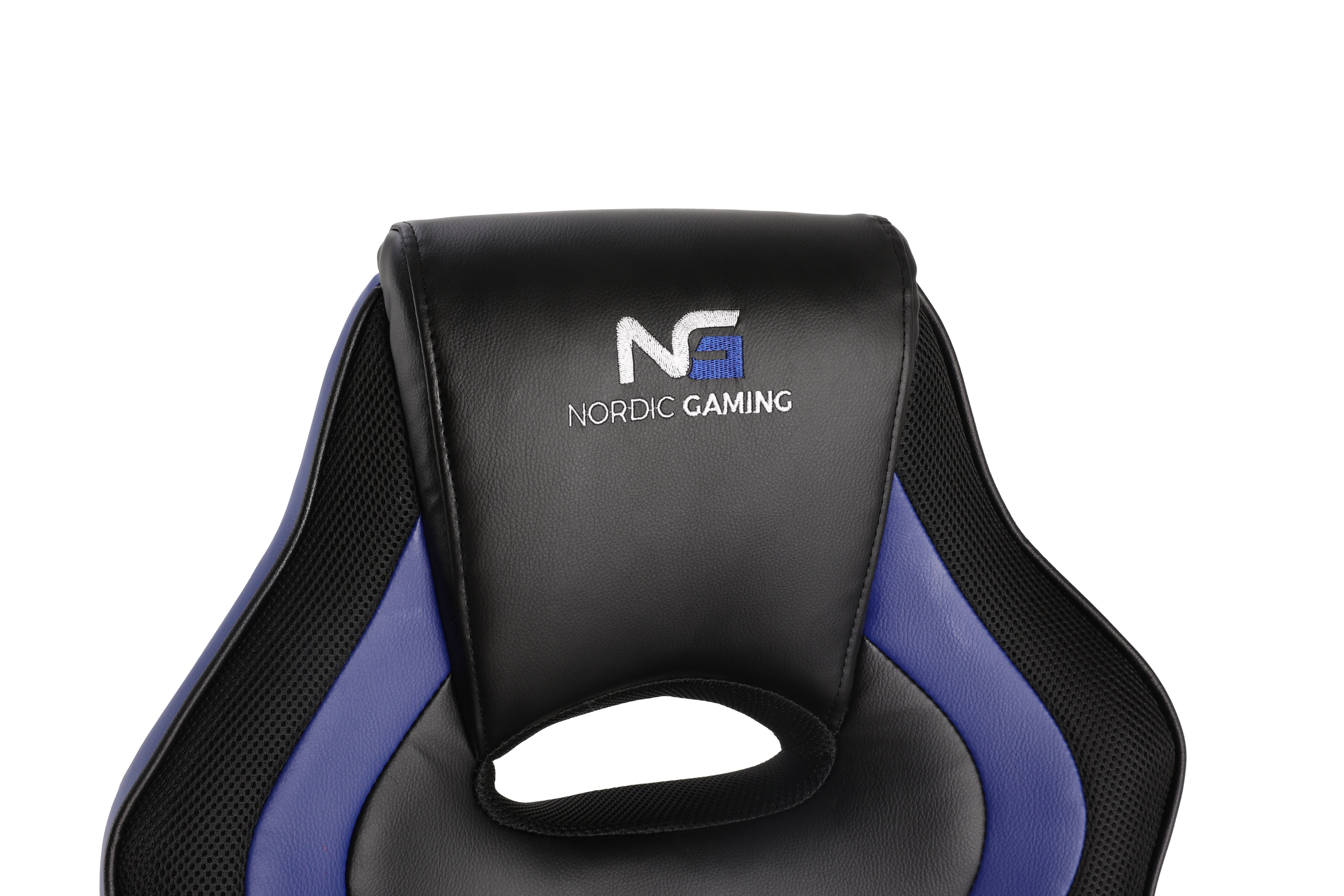 ebuy24 Gaming-Stuhl Nordic Gaming Charger V2 Gamin Stuhl schwarz, blau (1 St)
