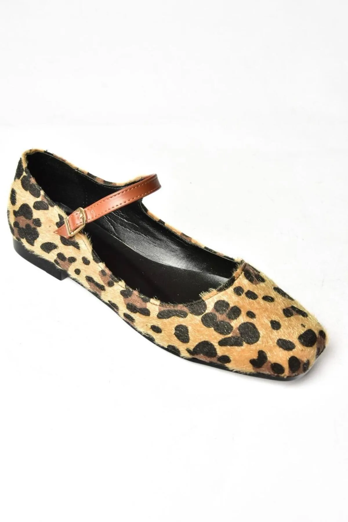Fox Shoes  S726252502 Ballerinas aus Wildleder mit Leopardenmuster für Damen