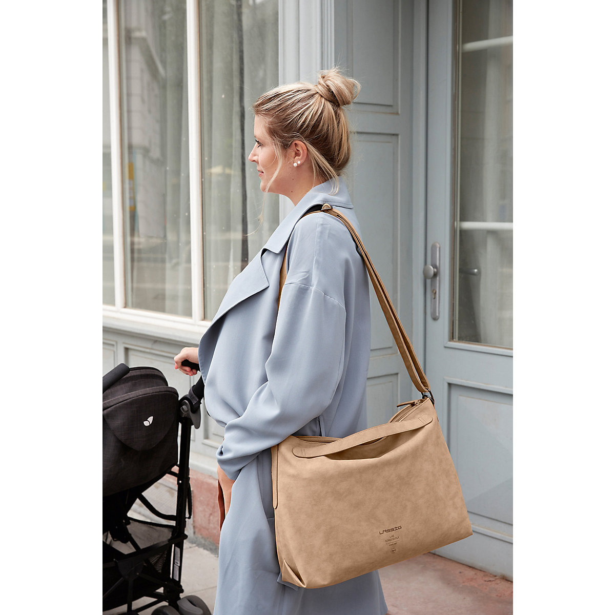 Wickeltasche Zender Shoulder Bag vegan camel