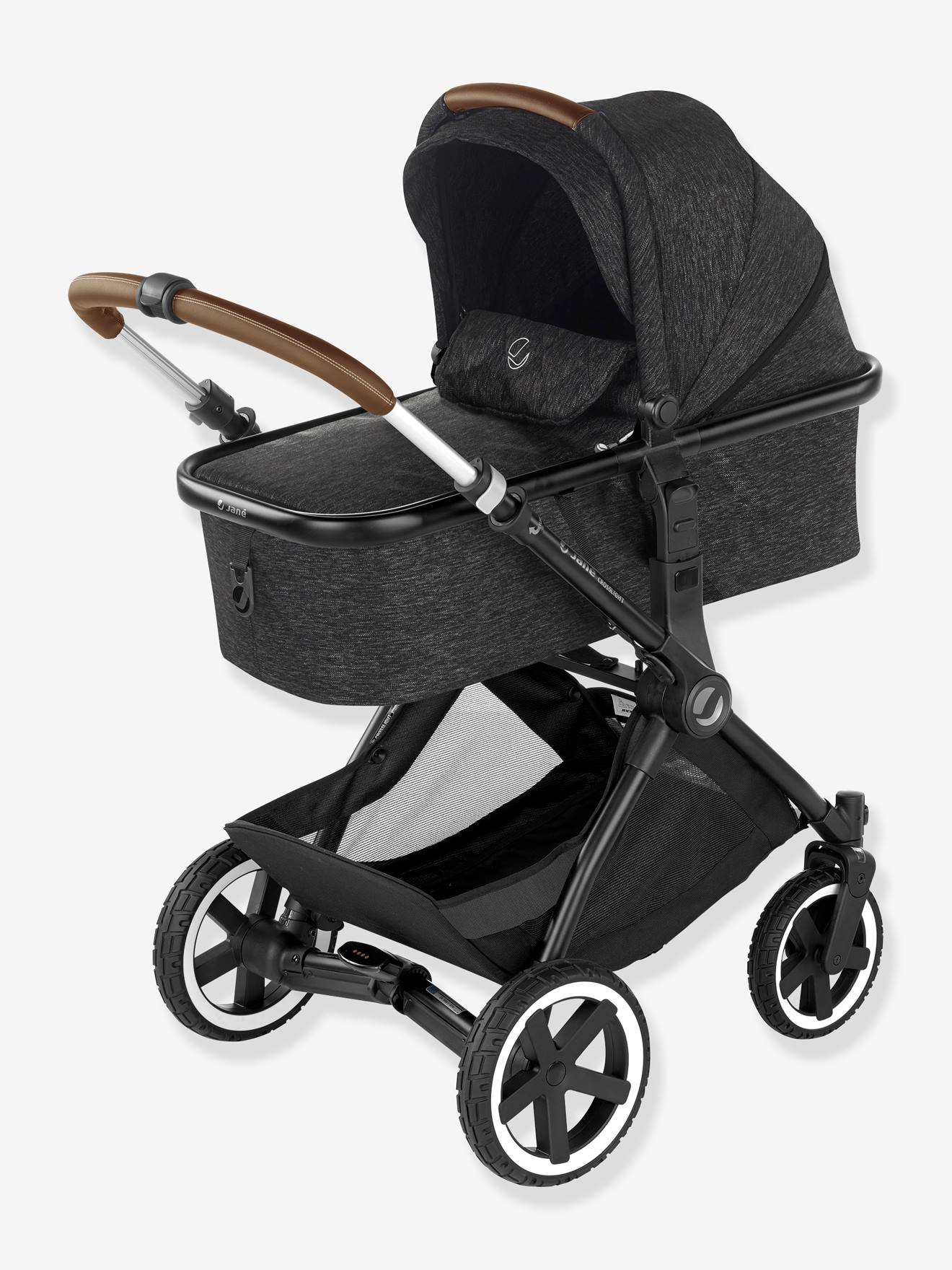 Combiné trio poussette Crosslight + nacelle Micro pro + siège-auto groupe 0+ Koos iSize R1 JANE collection 2022 noir (cold black)