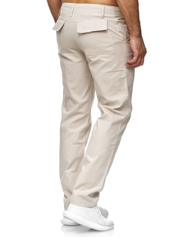 RESLAD Stoffhose Baumwollhose in beige günstig kaufen