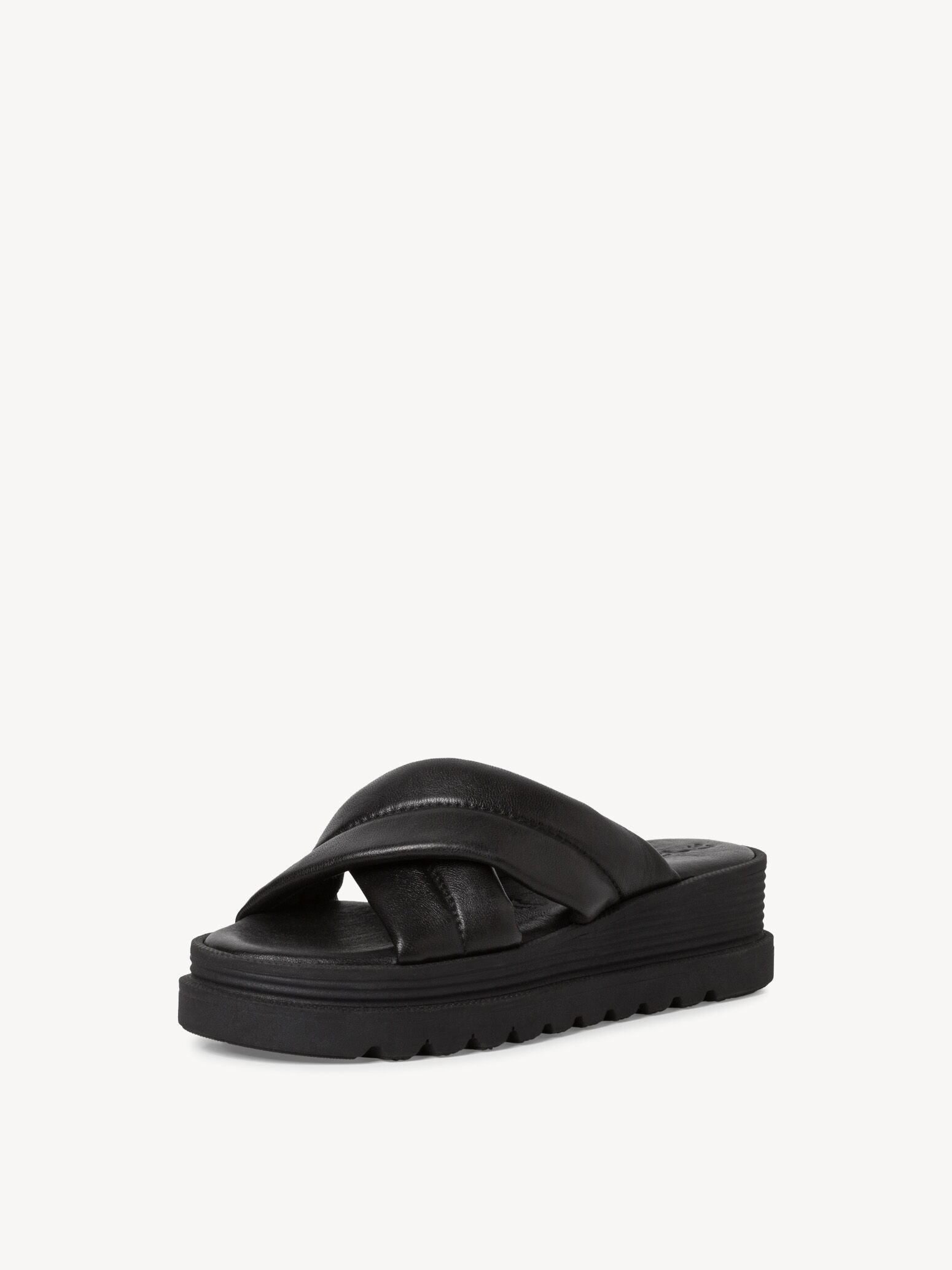 Mule en cuir - noir