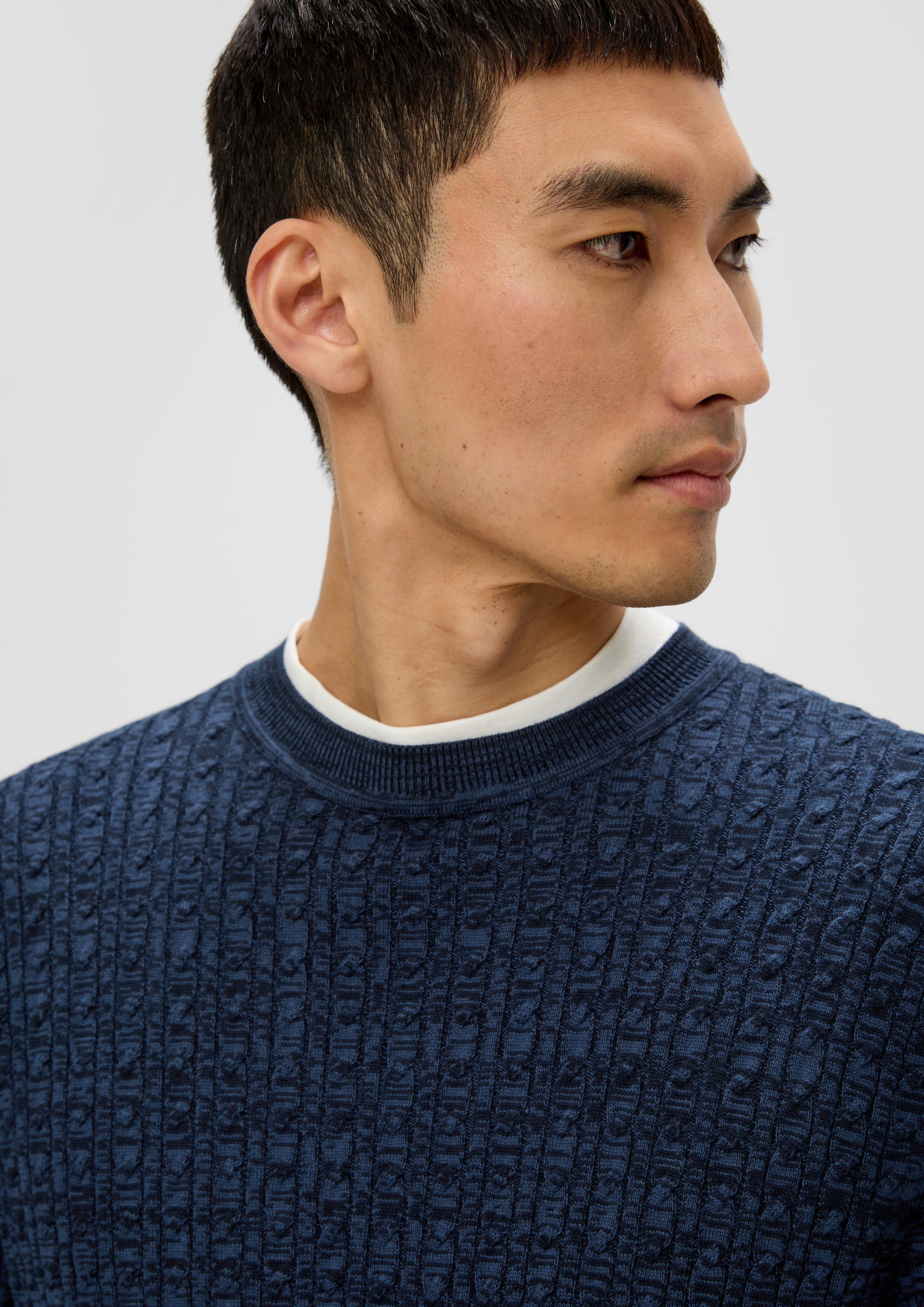 Strickpullover mit Zopfmuster  2137431-59X1