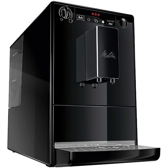 Melitta Kaffeevollautomat Solo® E950-322, pure black, aromatischer Kaffee & Espresso bei nur 20 cm Breite