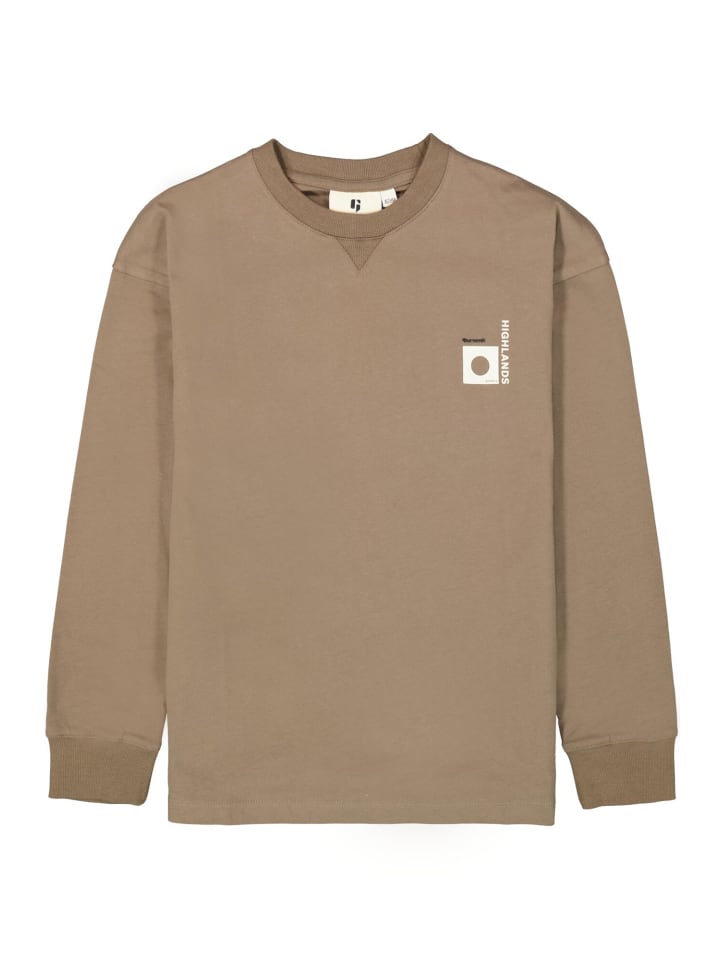 Garcia Langarmshirt mit Rückenprint in kangaroo günstig kaufen