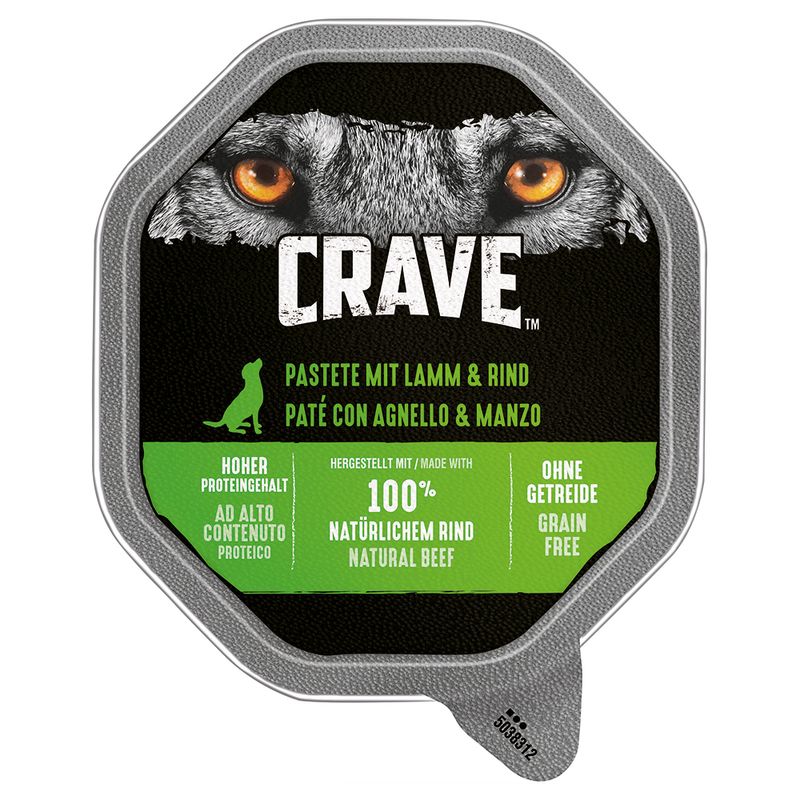 Sparpaket Crave Adult Pastete Hundefutter 7 x 150 g