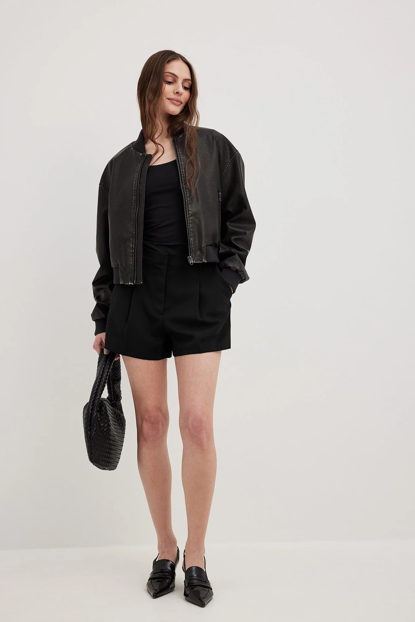Taillierte Shorts mit hoher Taille