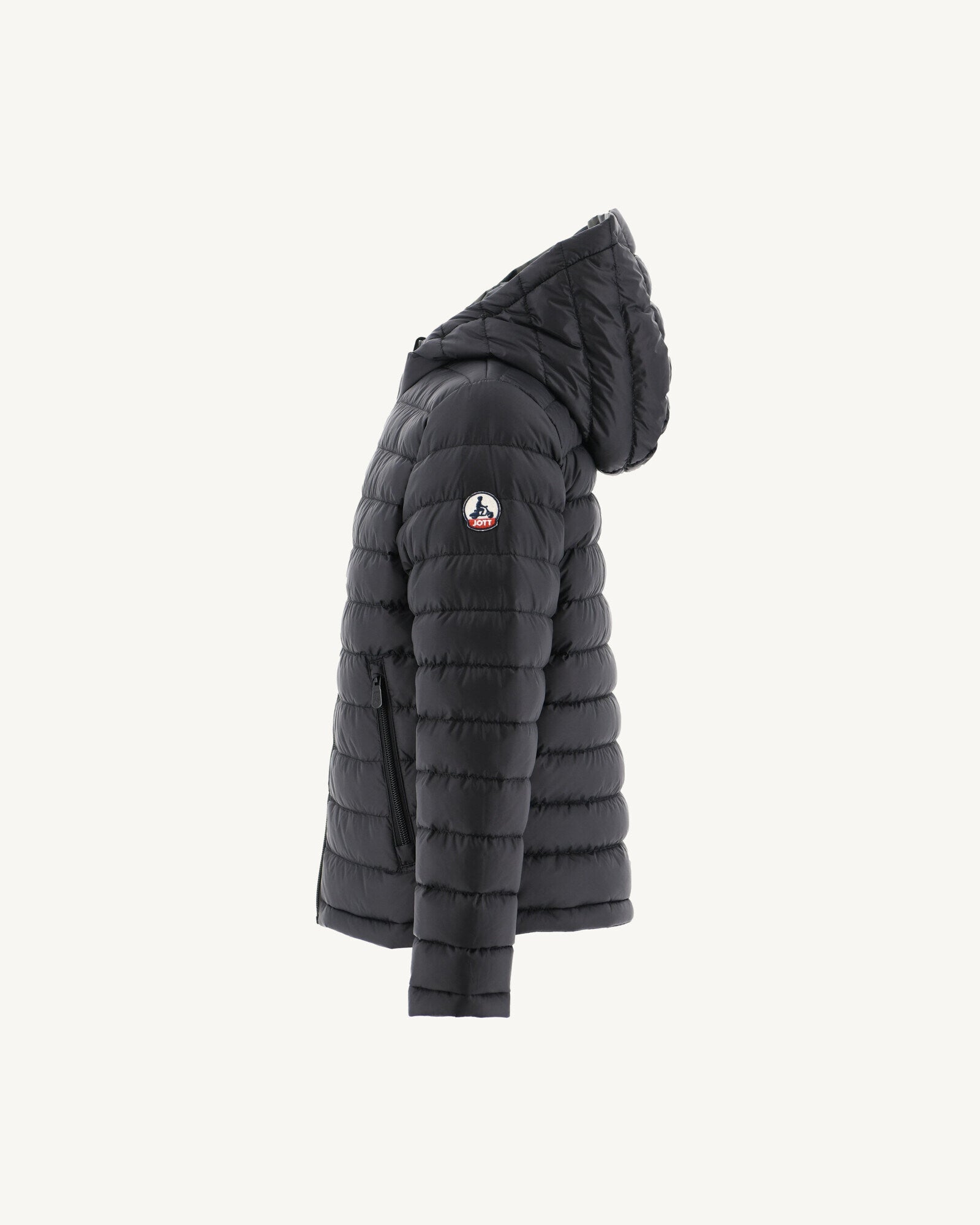 Doudoune réversible à capuche enfant Print militaire/Noir Zurich