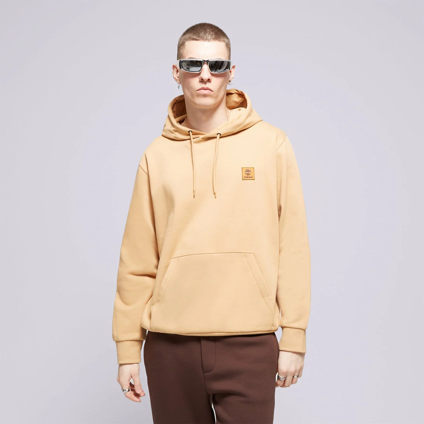 TIMBERLAND HOODIE NEW WOVEN BADGE Braun