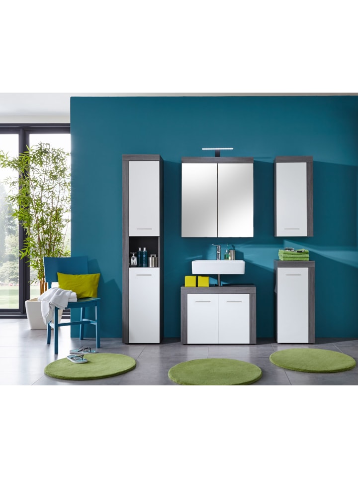 ebuy24 Badschrank MiamiMaine Weiß 36 x 31 cm günstig kaufen onesize