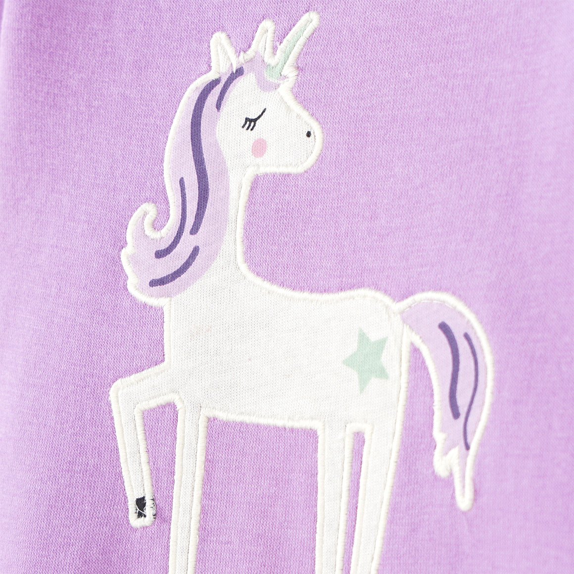 Baby Sweatkleid mit Einhorn-Applikation