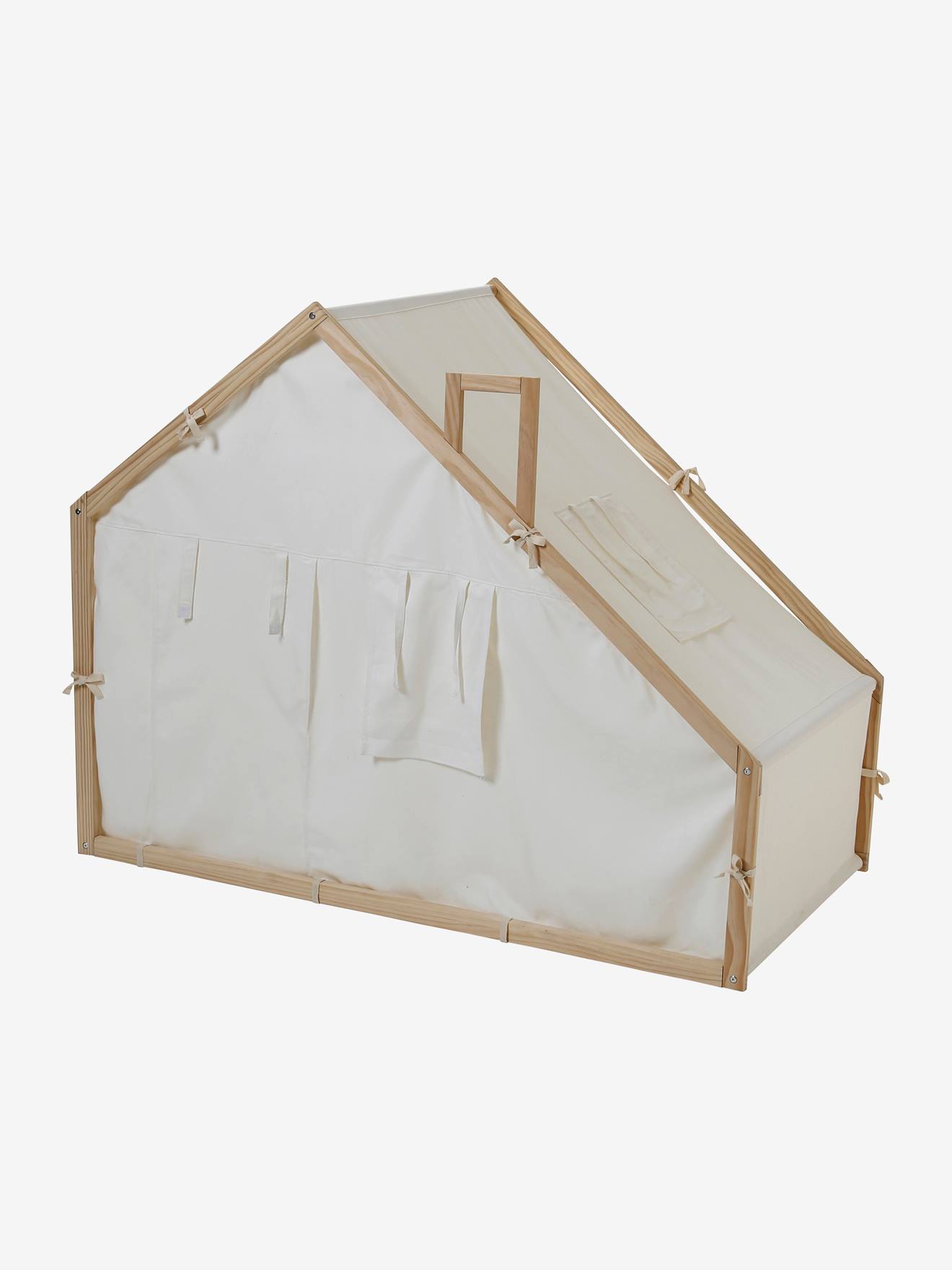 Cabane en tissu et bois FSC® multicolore
