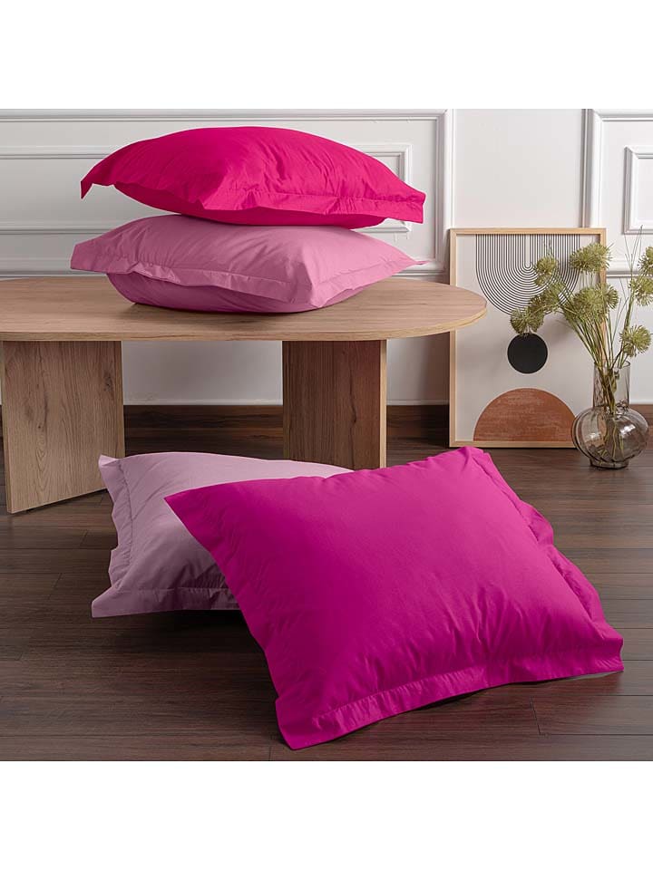 MIX&MATCH 2er-Set: Renforcè-Kissenhüllen in Rosa günstig kaufen