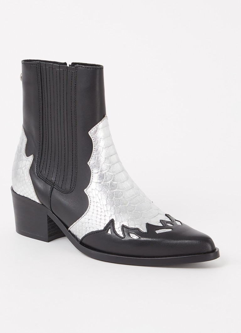 Ghete cowboy din piele Steve Madden Selena