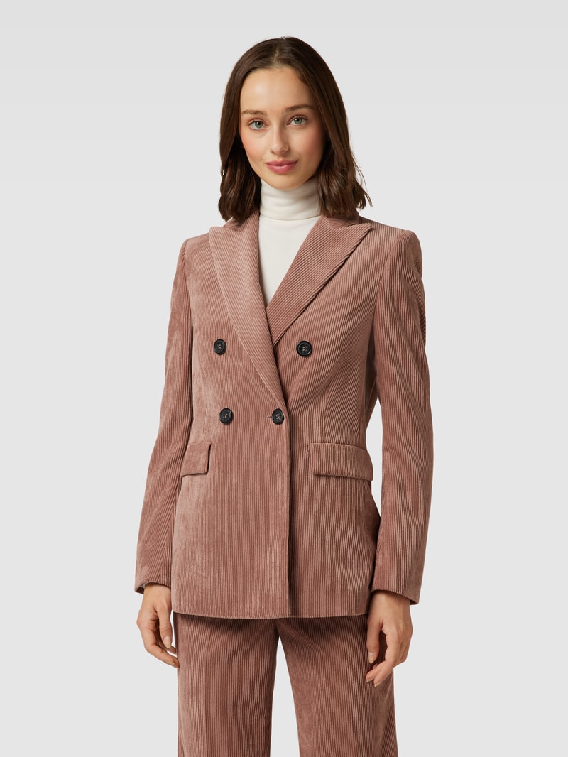 Blazer aus Cord in altrosa